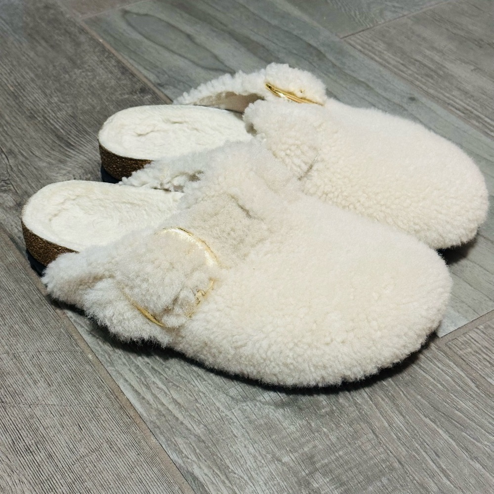 Birkenstock Shearling Boston Clogs